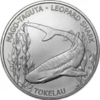 1 Unze Silbermünze Tokelau Leopardenhai 2018