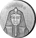 2 Unzen Silbermünze Republic of Tschad Ramses II 2017