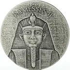 2 Unzen Silbermünze Republic of Tschad Ramses II 2017