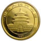 1 Unze Goldmünze China Panda 1997