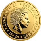 1 Unze Goldmünze Australien Schwan 2018