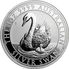 1 Unze Silbermünze Australien Schwan 2018