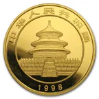 1/20 Unze Goldmünze China Panda 1998