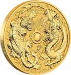 1 Unze Goldmünze Australien Chinese Myths and Legends  Drache & Tiger 2019