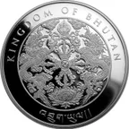 1 Unze Silbermünze Kingdom of Bhutan Lunar Hund 2018