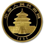 1/20 Unze Goldmünze China Panda 1995