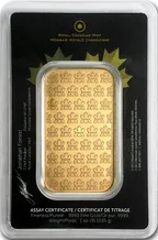 31,1 Gramm Goldbarren Royal Canadian Mint