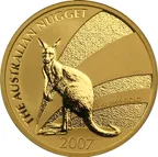 1 Unze Goldmünze Australien Känguru 2007