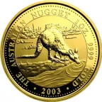 1 Unze Goldmünze Australien Känguru 2003