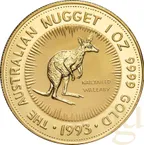 1 Unze Goldmünze Australien Känguru 1993