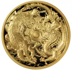 2 Unzen Goldmünze Australien Drache & Tiger 2018 - High Relief - polierte Platte