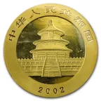 1/20 Unze Goldmünze China Panda 2002