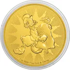 1 Unze Goldmünze Niue Dagobert Duck 2018