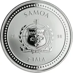 1 Unze Silbermünze Samoa Seepferdchen 2018