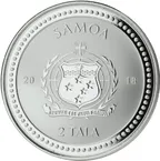 1 Unze Silbermünze Samoa Seepferdchen 2018