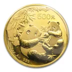 1/2 Unze Goldmünze China Panda 2006