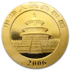1/2 Unze Goldmünze China Panda 2006