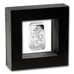 1 Unze Silbermünze Perth Mint Rectangular Dragon 2018 - polierte Platte