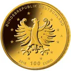 1/2 Unze Goldmünze - 100 Euro Schlösser Augustusburg und Falkenlust in Brühl 2018 (A)