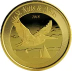 1 Unze Goldmünze EC8 St. Kitts & Nevis - Pelikan 2018