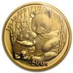 1/10 Unze Goldmünze China Panda 2005