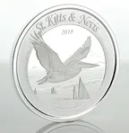 1 Unze Silbermünze EC8 St. Kitts & Nevis - Pelikan 2018