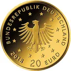 20 Euro Goldmünze Heimische Vögel - Uhu 2018 (G)