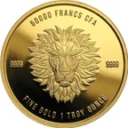 1 Unze Goldmünze Republic of Tschad Mandala Löwe 2018