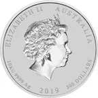 10 Kilogramm Silbermünze Australien Lunar II Schwein 2019