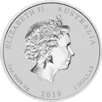 1 Unze Silbermünze Australien Lunar II Schwein 2019
