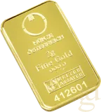 2 Gramm Goldbarren