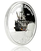 1 Unze Silbermünze EC8 Antigua & Barbuda - Rum Runner 2018 - coloriert