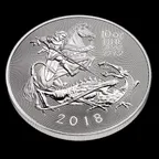 10 Unzen Silbermünze Großbritannien Valiant 2018
