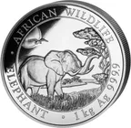 1 Kilogramm Silbermünze Somalia Elefant 2019