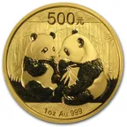 1/2 Unze Goldmünze China Panda 2009