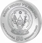 1 Unze Silbermünze Ruanda Lunar Schwein 2019 - polierte Platte