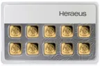 10 Gramm Goldbarren Heraeus Multicard