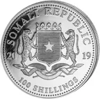 1 Unze Silbermünze Somalia Elefant 2019