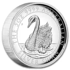 5 Unzen Silbermünze Australien Schwan 2018 - High Relief - polierte Platte