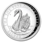 5 Unzen Silbermünze Australien Schwan 2018 - High Relief - polierte Platte