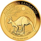 1 Unze Goldmünze Australien Känguru 2019
