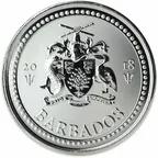 1 Unze Silbermünze Barbados Trident 2018