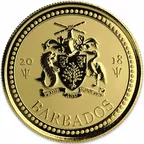 1 Unze Goldmünze Barbados Trident 2018