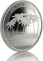 1 Unze Silbermünze Fiji Pacific Dollar 2018