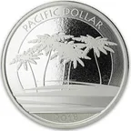 1 Unze Silbermünze Fiji Pacific Dollar 2018