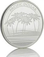 1 Unze Silbermünze Fiji Pacific Dollar 2018