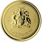 1 Unze Goldmünze Barbados Trident 2018