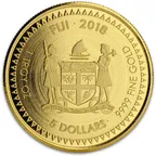 1 Unze Goldmünze Fiji Pacific Dollar 2018