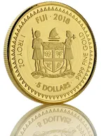 1 Unze Goldmünze Fiji Pacific Dollar 2018