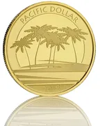 1 Unze Goldmünze Fiji Pacific Dollar 2018